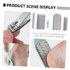 BIUDECO Complete Kit 7pcs Foot Care Tools Set Nail Trimmer Cuticle Pusher Foot Files for Women view 4