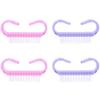 BIUDECO 4pcs Nail Scrub Brush Gentle Hand Cleaning Brushes Random Colors for Nails Hands Feet Handle for Convenient Use view 1