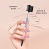 3 Head Eyebrow Eyelash Shaper Eyelash Comb Double Head Brush Makeup Grooming Tool cosmetic with 3 Different Spoolie Brushes for Separating Lashes, Eliminating Mascara Clumps, Grooming and Shaping Brow view 3