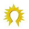 Star Hairbands Photo Booth Props Eye-catching Sun Headbands Party Headpiece Fun Headbands for Music Festivals (sun) view 1
