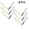 OHPHCALL 6pcs Manual Beard Shaver Holder for Men Classic Barber Razor Stand to Use Eyebrow and Hair Shaving Tool White No Cutting Tool Included view 2