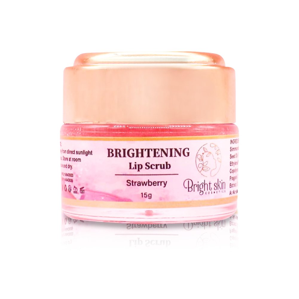 Bright Skin Cosmetics Brightening Lips Scrub - Exfoliating Skin Care for Smoother, Lighter Lips - Lip Scrub for Improved Lip Condition