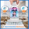 Electric Spin Scrubber, Cordless Cleaning Brush 6 Replaceable Brush Heads, 2H Power Dual Speed, Shower Scrubber with IPX7 Waterproof Extension Handle for Bathroom Tub Tile Floor Car, A-YA-1 view 2