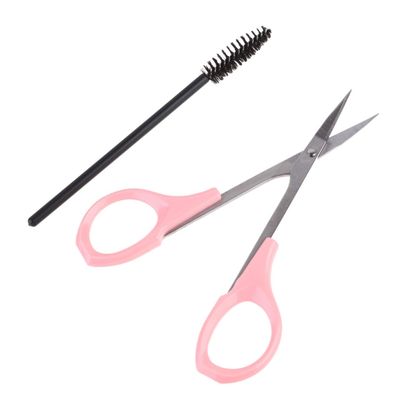 ADOCARN Lash Eyebrow Scissor Set Spiral Sticks Stainless Steel Eyelash Scissors for Women Makeup Beauty Tools Kit