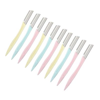 ADOCARN 10pcs Eyebrow Set Ergonomic Portable Eyebrow Shaper Trimmer Travel-friendly Makeup Tool and Hair Removal