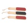 ADOCARN 3pcs Wooden Foot Washboard Foot Scraper Massager and Exfoliator for Pedicure Callus Remover view 1