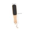 ADOCARN 3pcs Wooden Foot Washboard Foot Scraper Massager and Exfoliator for Pedicure Callus Remover view 2
