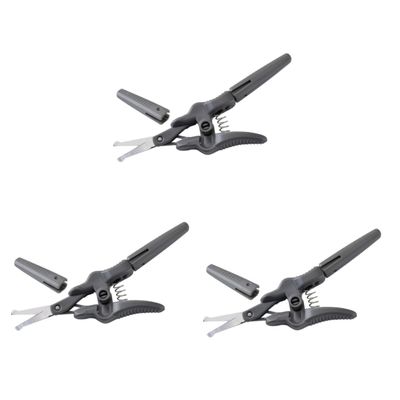 IWOWHERO 3pcs Nose Hair and Eyebrow Trimmer Scissors Durable Facial Grooming Scissors Comfortable Handle for Precise Trimming for Men and Women Single-