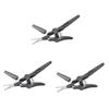 IWOWHERO 3pcs Nose Hair and Eyebrow Trimmer Scissors Durable Facial Grooming Scissors Comfortable Handle for Precise Trimming for Men and Women Single- view 1