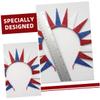 BESTonZON 3pcs Patriotic Hair Headbands for Women Independence Day Costume Accessories Unique Statue of Liberty Design Comfortable Fit for Fourth of July Parties and Memorial Day view 3