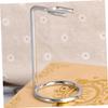 Gogogmee Double Shaving Razor and Brush Stand Rack Holder for Safety Razor and Shaving Brush Random Pattern Design view 3