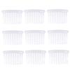Gogogmee 12pcs Vintage Plastic Hair Combs for Women No Bend Side Combs with Teeth Transparent Slide Hair Clips for Everyday Style and Elegant Updos view 1
