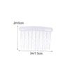 Gogogmee 12pcs Vintage Plastic Hair Combs for Women No Bend Side Combs with Teeth Transparent Slide Hair Clips for Everyday Style and Elegant Updos view 2