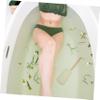 Gogogmee 2pcs Loofah Bath Brush Plant Exfoliating Scrubber Tool for Skin Cleaning Shower Long Handle Bathing Brush for Back Arms and Legs view 2