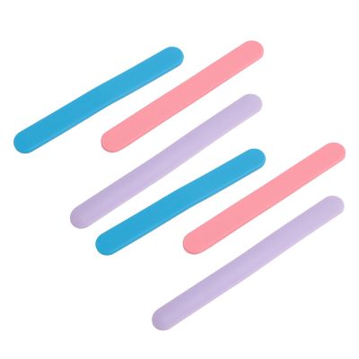 6PCS Cosmetic Spoon, Silicone Wax Stick Nonstick Reusable Cosmetic Spatula Stirring Rod for Hair Removal Mixing Sampling