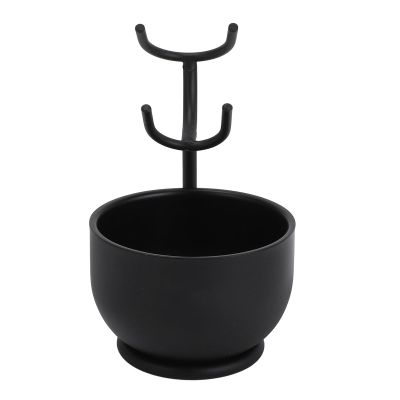 Brrnoo Metal Shaving Brush Stand Soap Bowl Men Beard Grooming Kit Rack, Combines functionality with Aesthetics, Suitable for barbershops, Hair Salons, Travel, Hotels, and More, The
