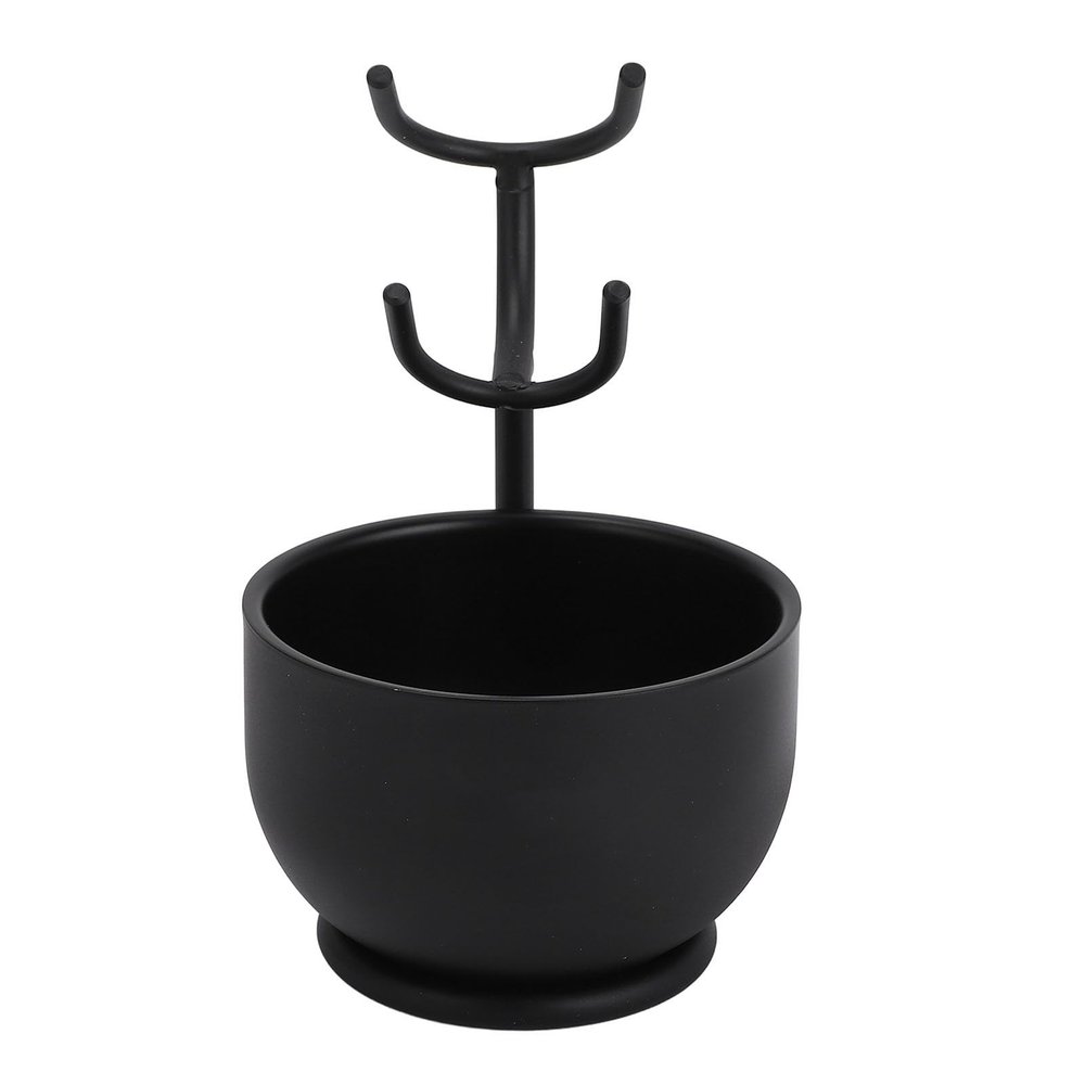 Brrnoo Metal Shaving Brush Stand Soap Bowl Men Beard Grooming Kit Rack, Combines functionality with Aesthetics, Suitable for barbershops, Hair Salons, Travel, Hotels, and More, The