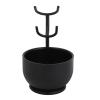 Brrnoo Metal Shaving Brush Stand Soap Bowl Men Beard Grooming Kit Rack, Combines functionality with Aesthetics, Suitable for barbershops, Hair Salons, Travel, Hotels, and More, The view 1