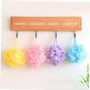 SOESFOUFU 5pcs Soft Lace Bath Mesh Sponge Pouf for Exfoliating Body Wash Thickened Shower Mixed Colors view 4
