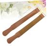 Baluue 2pcs Leather Strop Set Pure Polishing Cloth for Sharpening Straight Blades Tool for Woodworking for Barber Shops Personal Use view 4