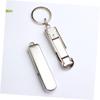 Gogogmee Ergonomic Stainless Steel Nail Clipper Bottle Opener Keychain Silver Compact Nail Care Kit view 3