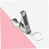 Gogogmee Ergonomic Stainless Steel Nail Clipper Bottle Opener Keychain Silver Compact Nail Care Kit view 4