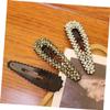 Gogogmee 3pcs Women's Crystal Hair Clips Fashion Hair Barrettes Pin Chic Design Lasting Use Attractive Accessory Random Color view 2