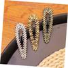 Gogogmee 3pcs Women's Crystal Hair Clips Fashion Hair Barrettes Pin Chic Design Lasting Use Attractive Accessory Random Color view 4