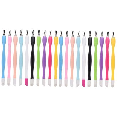 SOESFOUFU 30pcs Cuticle Removers Dual- Dead Skin Forks for Nail Portable Nail Care Tools for Home Lightweight Easy to Handle