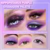 AMY'S DIARY Matte Shimmer Light Deep Purple Eye Shadow Palette Makeup,Eyeshadow Long Lasting Waterproof Cruelty-Free, 9 Blendable Shades in Smooth Finishes with Gorgeous Pearls for Girls (purple) view 3