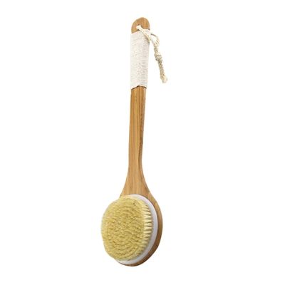 Gogogmee Exfoliating Loofah Bath Brush Body Scrubber Bristle Brush for Shower Back Scrubbing Bathing