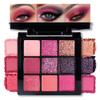 AMY'S DIARY Matte Shimmer Light Deep Red Eye Shadow Palette Makeup,Eyeshadow Long Lasting Waterproof Cruelty-Free, 9 Blendable Shades in Smooth Finishes with Gorgeous Pearls for Girls (Red) view 1