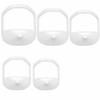 Beard Shaper Goatee Mustache Grooming Tool Face Hair Styling Template for Man - Transparent - 5 PCS/Set (white) view 1