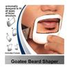 Beard Shaper Goatee Mustache Grooming Tool Face Hair Styling Template for Man - Transparent - 5 PCS/Set (white) view 2