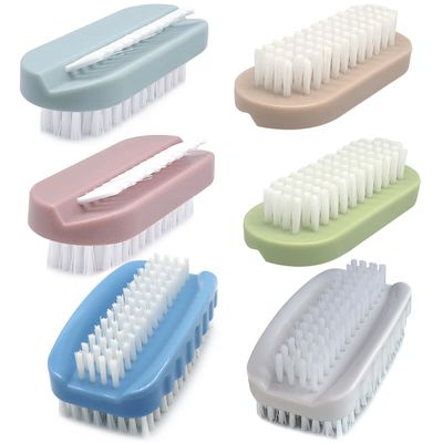6 PCS Nail Brush for Cleaning Fingernails Two Sided Hand Fingernail Scrub Brush Soft Stiff Bristles Nail Scrubber Brushes for men women kids