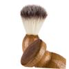 Gogogmee Shave Brush for Men Facial Hair Brush Men Barber Tools Brush Beard Beard Brush for Men Natural Wood Handle Wet Shaving view 4