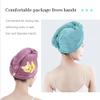 AGKXHDEC 1 Pack Double Layer Microfiber Hair Towel, Hair Turbans for Wet HairPurple with Moon view 3