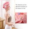 AGKXHDEC 1 Pack Double Layer Microfiber Hair Towel, Hair Turbans for Wet HairPink with Rabbit view 4