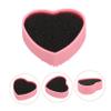 Baluue Quick Clean Makeup Brush Box Sponge Eye Shadow Brush Holder Heart Shape Case Dry Wet Dual Use Travel Cosmetic Case view 2