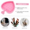 SKISUNO Makeup Brush Cleaning Pad Silicone Scrubber Mat for Easy Cleaning 1 Piece Compact Size for Makeup Artists and Enthusiasts view 2