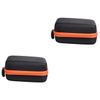 Beatifufu 2pcs Slot Storage Case Shockproof Eva Bag for Roller Bottles Travel Organizer for Aromatherapy and Essential Oils Orange view 1