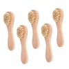 ASAKKURA 5pcs Soft Bristle Facial Cleansing Brush for Deep Exfoliating and Skin Care Manual Face Wash Tool Natural Pig Bristles for Pore Cleaning and Makeup Removal view 1
