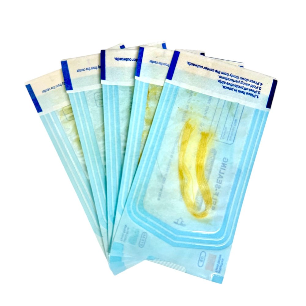 Absorbent Collagen Threads No Needle Gold Protein Line Anti Aging Women Collagen Face Filler Protein Thread Skin Care. 1 (5 bags (Gold))