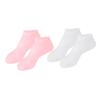 ASAKKURA 2pairs Moisturizing Foot Care Socks for Dry Cracked Feet Softening Treatment with Anti-Slip Design White Pink for Spa Daily Use for All Ages view 1