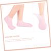 ASAKKURA 2pairs Moisturizing Foot Care Socks for Dry Cracked Feet Softening Treatment with Anti-Slip Design White Pink for Spa Daily Use for All Ages view 4