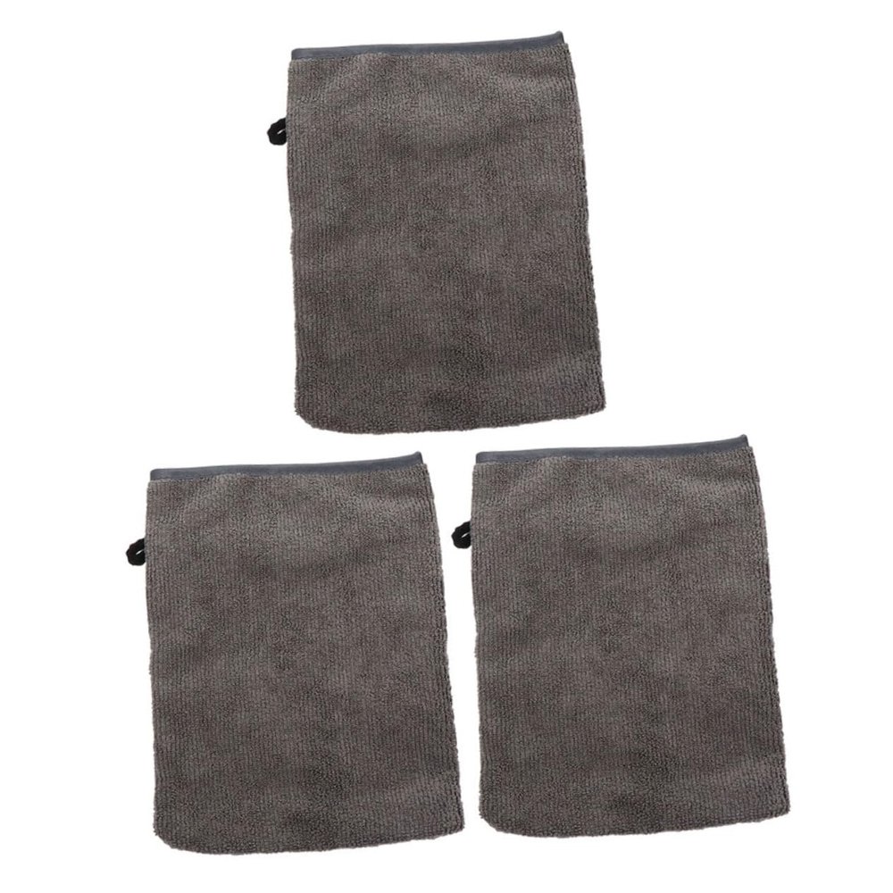 ASAKKURA 3pcs Cleansing Cloth Cover Reusable Facial Pads Makeup Removal Gloves Skin Exfoliator Tool