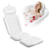 Full Body Bath Pillow, Luxury Bath Cushion with 192 Suction Cups, Bath Pillows for Tub for Head and Neck Support, with Laundry Bag White, 51" x 16" view 1