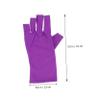 Beatifufu 2pcs Uv Fingerless Nail Gloves for Gel Manicure Outdoor Use Comfortable Half-Finger Design Elastic and Shielding view 3