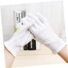 GETAJGHSD 12pairs Cotton Gloves Wrist Extended for Industrial Safety White Moisturizing Gloves for Cleaning view 3