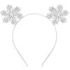 Huachi Snowflake Headbands for Women Girls Christmas Hair Accessories for Women Holiday Sparkle Rhinestone Snowflake Costume Hairbands Festival Party Headpiece view 1